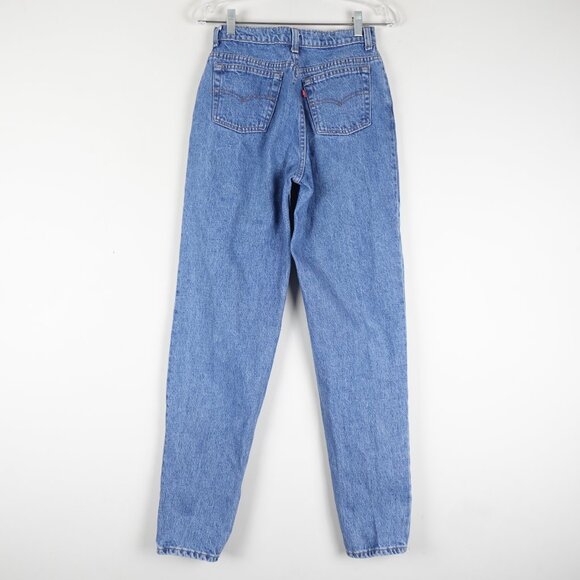 Vintage Levi's 501 Mom Jeans Women's 26x32 High Waist Tapered Leg 90s - Picture 2 of 14